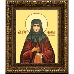 Елена Дивеевская (Мантурова) Преподобная. Икона на холсте.