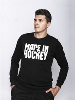 Свитшот мужской черный "Made In Hockey"
