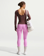 Nike Zenvy Женские лосины с высокой талией, без шва спереди, полной длины - NIKE
