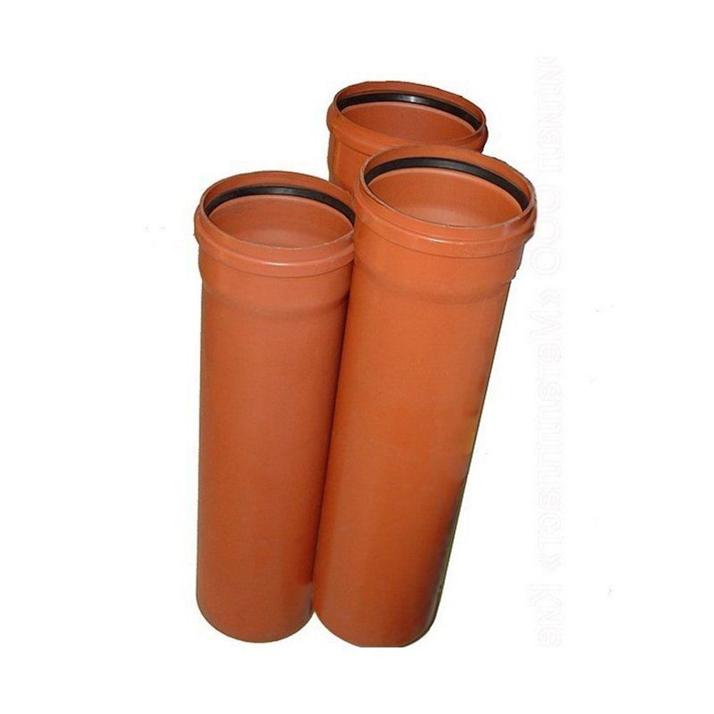 Труба ПВХ (поливинилхлорид) для наружной канализации Дн 250, длина 6000мм, стенка 6,2мм, SN4