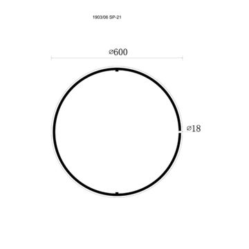 Модульный светильник LED 21W 3000К 1903/06 SP-21 чёрный Formica Divinare