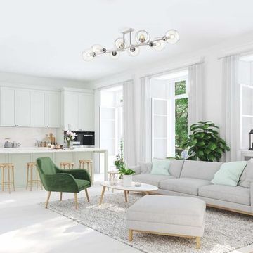 4517/8C MODERNI LN20 187 белый, хром Люстра потолочная E14 8*40W 220V ALANA