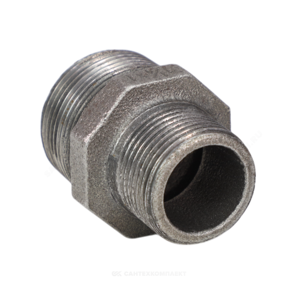 Ниппель переходной чугун Ду 25х15 (1"х1/2") НР Fittex PLUS