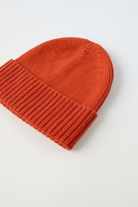ZARA ШАПКА БИНИ, ОРАНЖЕВЫЙ