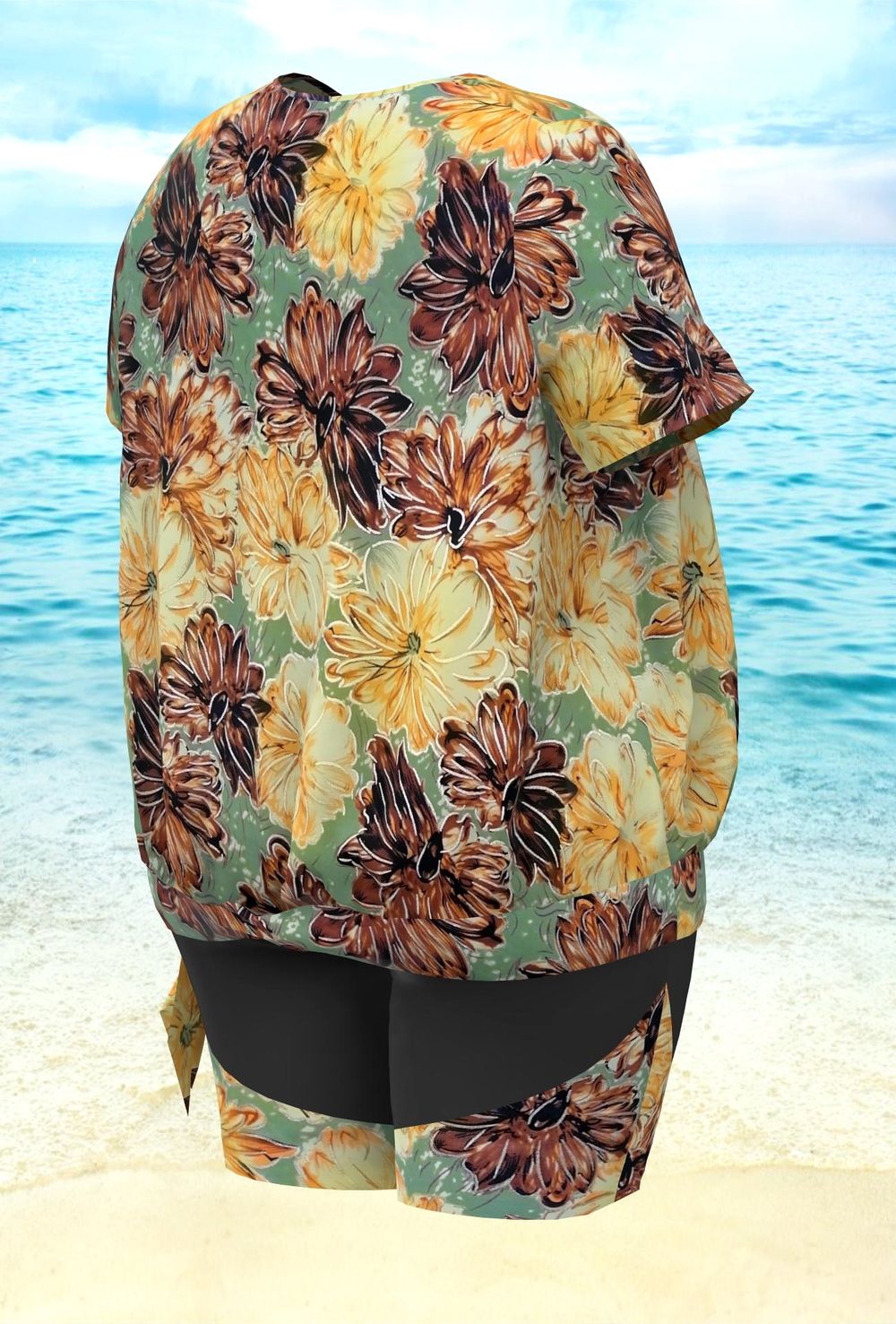 Купальник-бикини 17240-17177 желто-коричневый