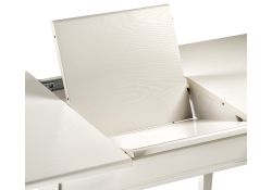 Деревянный стол Арктоис 109(149)х75х75 слоновая кость