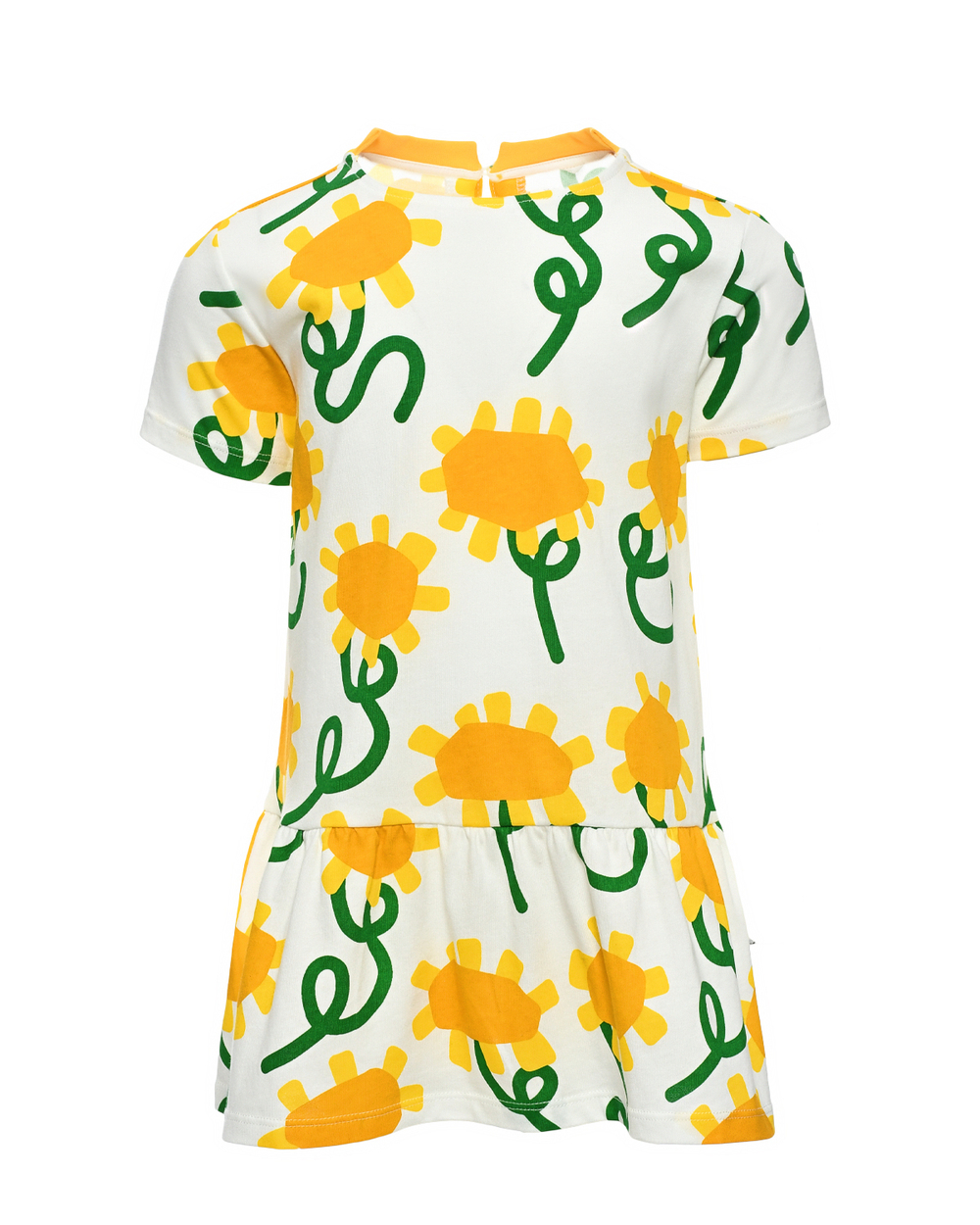Платье трикотажное STELLA McCARTNEY Белый/Принт: подсолнухи Девочка
