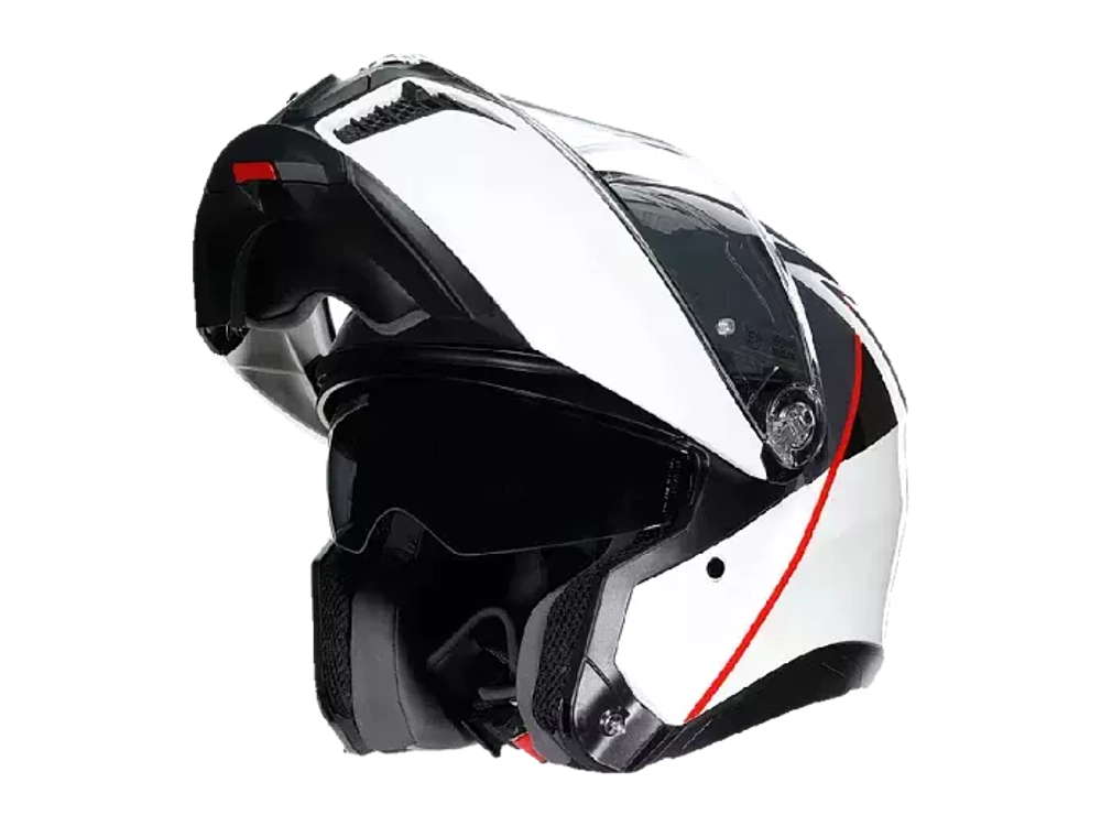 AGV TOURMODULAR BALANCE WHITE/GREY/RED