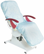 Одноразовый чехол на кушетку на резинке (голубой). Размер: 200*90 см. Количество: 10 шт./уп.