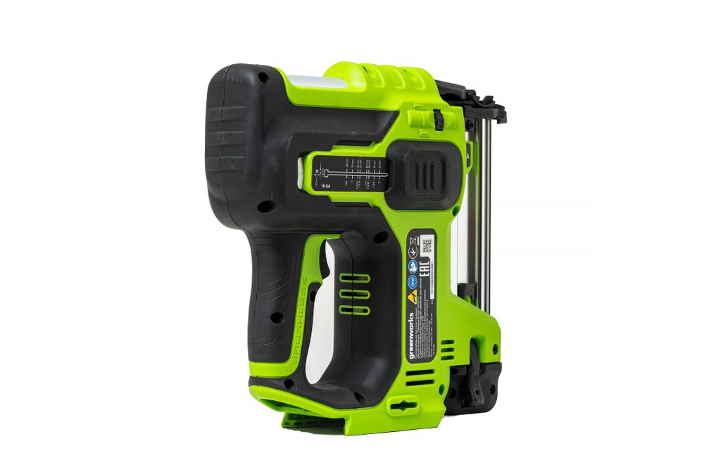 Нейлер аккумуляторный Greenworks, GD24BN, 3400707,24v, без АКБ и ЗУ