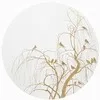 Круглое панно Luciana II Ø80 см, золотистый, белый