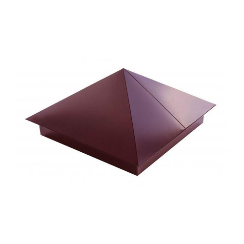 Колпак с выпуском RAL 8017 шоколад 400х400