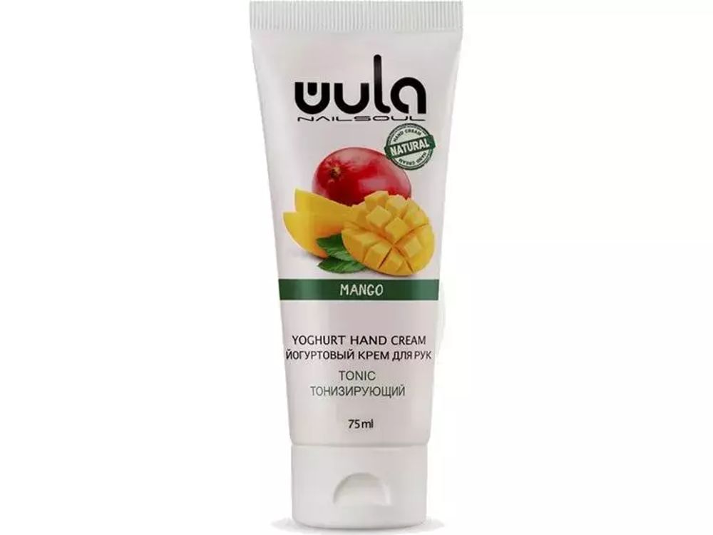 Крем WULA nailsoul для рук йогуртовый тонизирующий 75мл Манго
