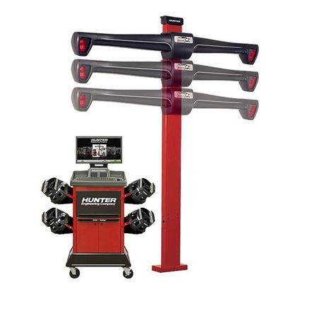 Стенд сход-развала, 4-х камерный, механический лифт, адаптеры QuickGrip 10"-24,5", TD мишени, HUNTER (США)
