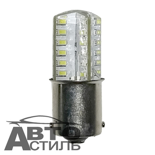 Светодиод 12V T25  48SMD 3014 WHITE SIL  1-но конт СИЛИКОН
