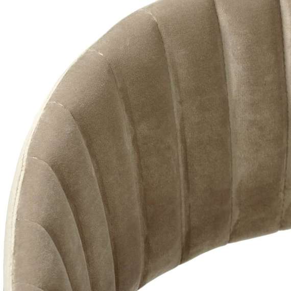 Полубарный стул Turin бежевый с золотыми ножками