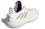 Adidas D lillard 6 actual combat all-match non-slip wear-resistant mid-top basketball shoes men's white purple rose domestic version