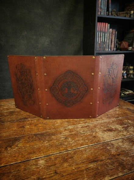 Кожаная ширма 3*А4