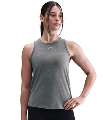 Женский топ теннисный Nike Dri-FIT Nike One Classic - smoke grey/white