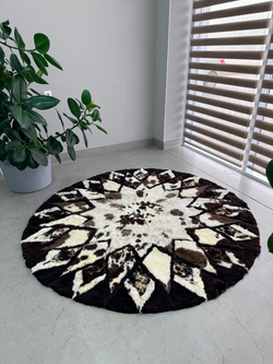 Ковер шкура натуральная овчина меховой