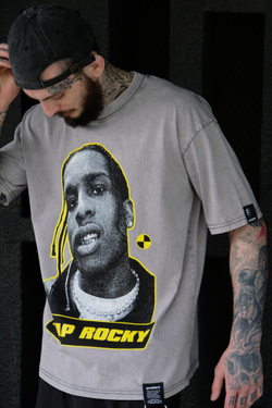 Футболка SHMOT "Asap" GARMENT DYE Серый