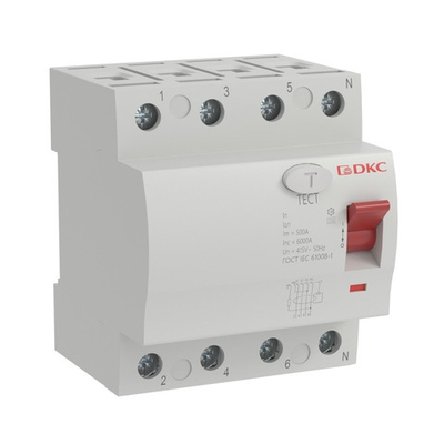 Устройство защитного отключения УЗО YON MDL100 4P 63А 100mA тип A