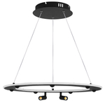 740467 Люстра DIVE LED 90W 4900LM G ЧЕРНЫЙ 3000-6000К