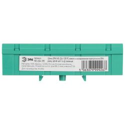 Шина ЭРА NO-224-105 PE земля в изолированном корпусе на DIN-рейку ШНИ-6х9-14-Д зеленый