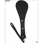 Фигурный спанкер из натуральной кожи "Хлопушка" (Цвет: черный)