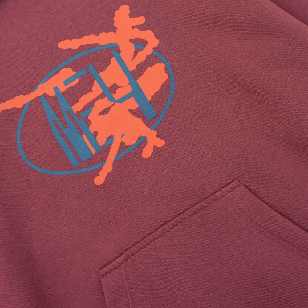 Худи FW22 Warm Topo Бордовый