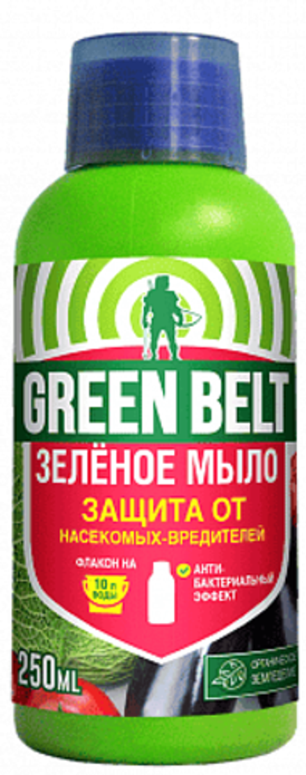 Зеленое мыло GREEN BELT 250 мл- 6 шт/шоубокс (1/12)