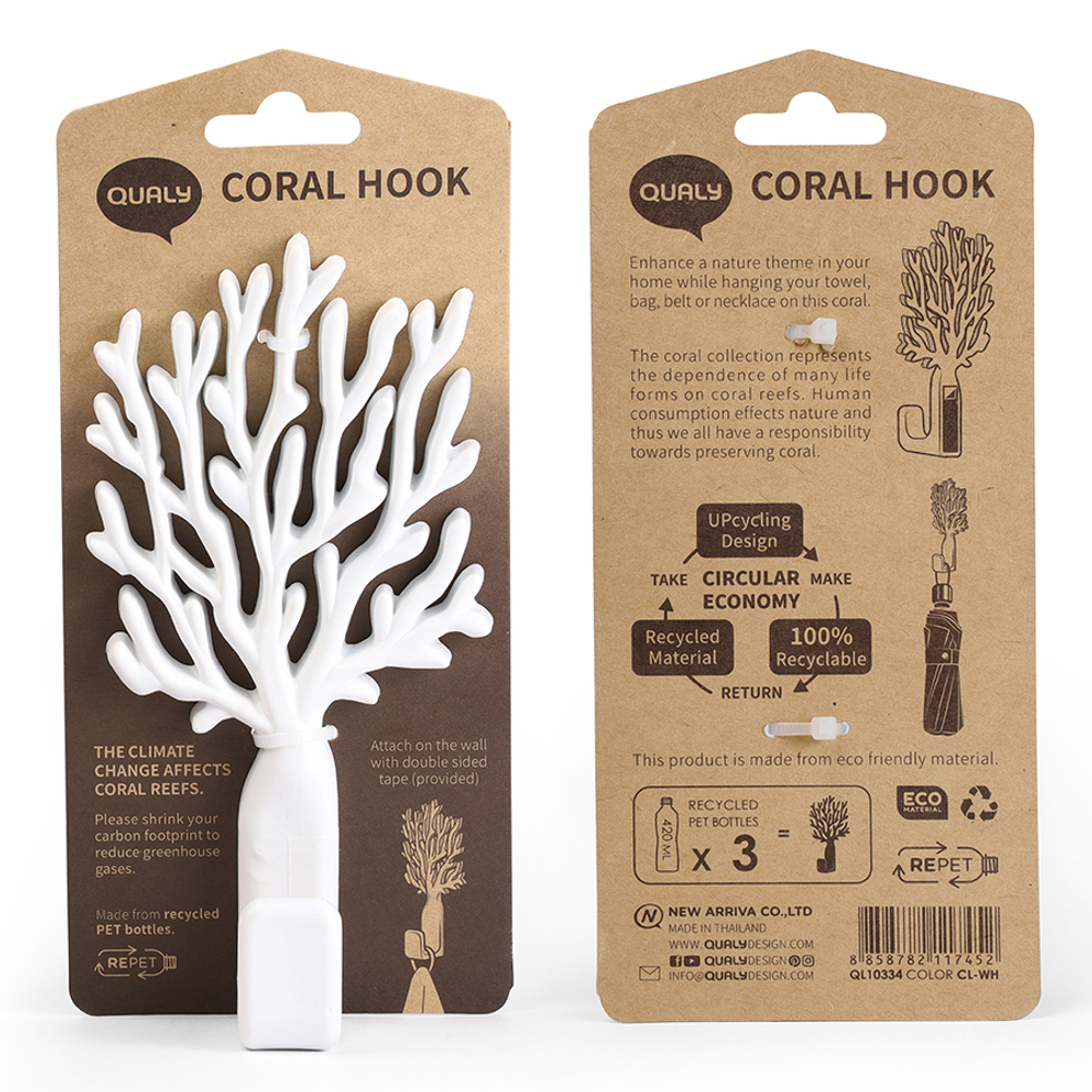 Крючок coral, белый