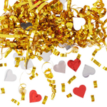 Хлопушка-конфетти «Сердца» пружинный серпантин, 20 см