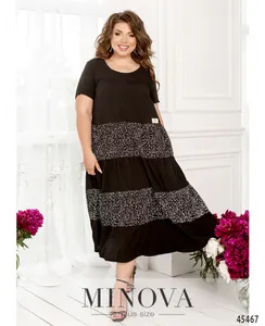 Платье 195А-черный Minova