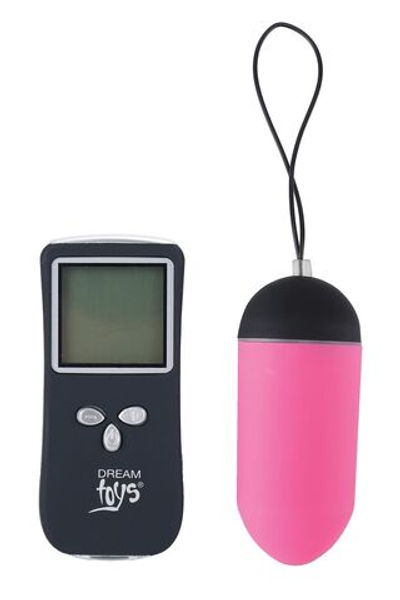 Розовое виброяйцо с пультом ДУ (Цвет: розовый)