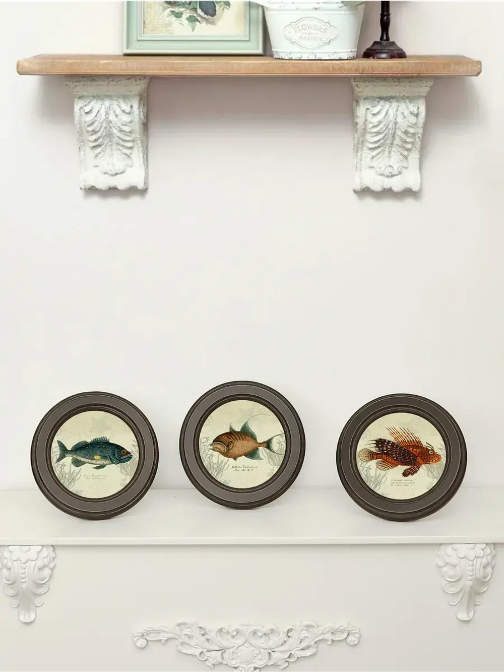 Картины на стену интерьерная на холсте 3 шт 17.5 см