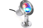 Cветильник-прожектор LED подводный LL-822, 3W, AC24V, низковольтный, RGB, металлик, 80*80*130mm, IP68 Feron