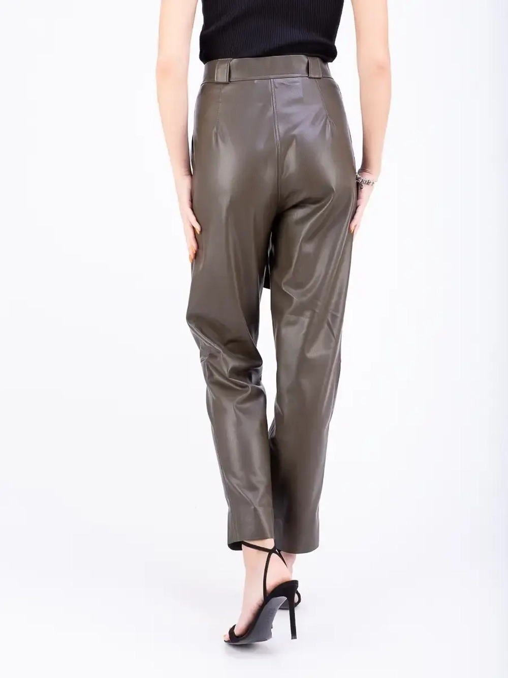 Брюки женские кожаные, экокожа