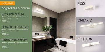 Новинки! Настенные светодиодные светильники Protera, Ontario и Kessi. От компании Elektrosrandard!