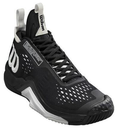 Мужские кроссовки теннисные Wilson Rush Pro Tour Mid - black/white/black