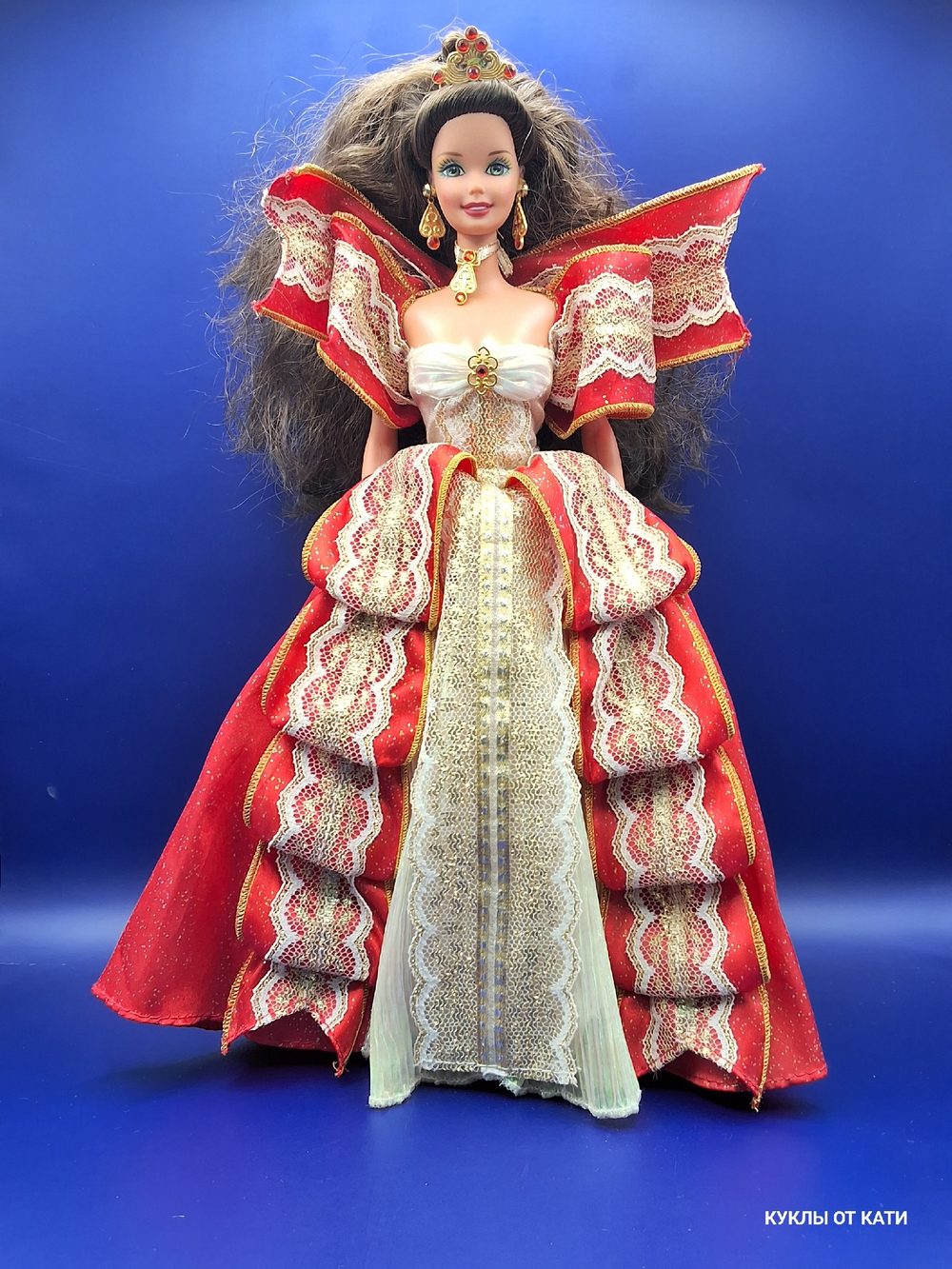 Кукла Барби винтаж Happy Holidays Barbie (brunette) Special Edition Mattel 1997год . 033551