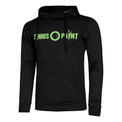 Мужская кофта теннисная Tennis-Point Basic Hoody Men - Black, Neon Green