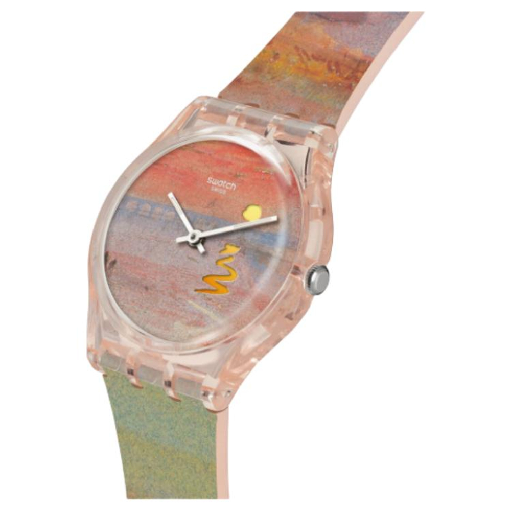SWATCH Unisex 34mm Red Watch SO28Z700
