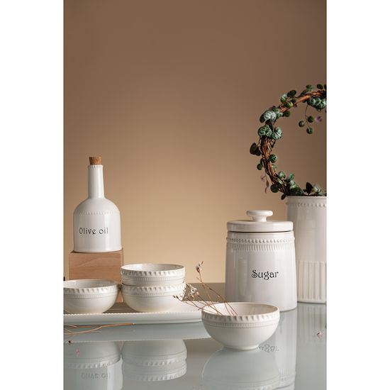 Банка для сахара белого цвета из коллекции kitchen spirit, 820 мл