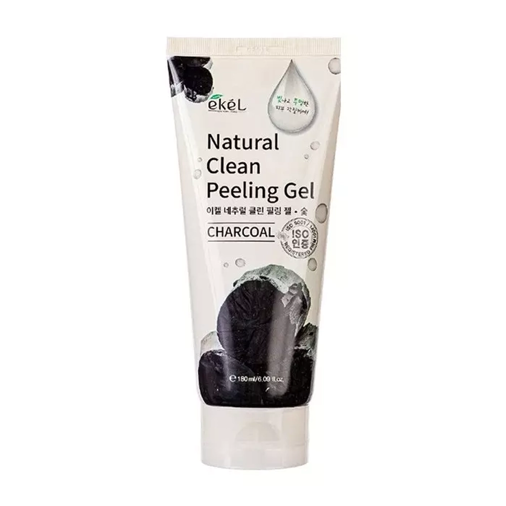 Ekel Пилинг-скатка с экстрактом древесного угля - Charcoal natural clean peeling gel, 180мл