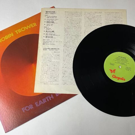 Винтажная виниловая пластинка LP Robin Trower For Earth Below (Japan 1975) (No Obi) It's Only Money