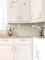 Наклейки интерьерные Ромашки для дизайна и декора 1 лист