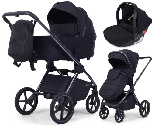Детская коляска Rant Falcon Soft Therm 3 в 1 с автокреслом Cruise Black Black