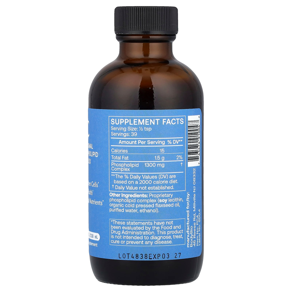 BodyBio, ФК, липосомальный фосфолипидный комплекс, 118 мл (4 жидк. унции)