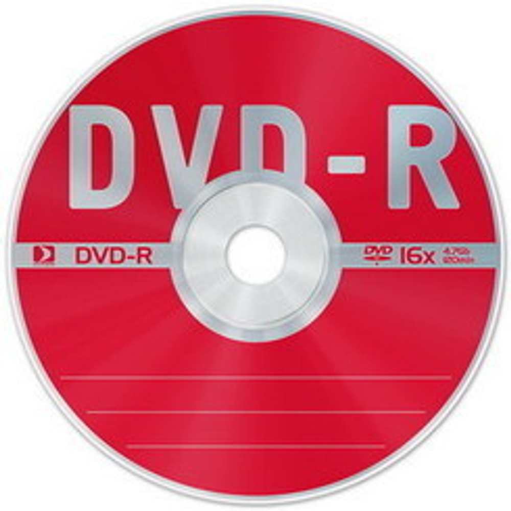 Компакт Диск DATA-стандарт DVD-R 16x упаковка пластик Slim